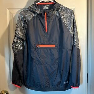 Under Armour All Season Gear, wind breaker. Youth XL 3/4 zip pullover jacket